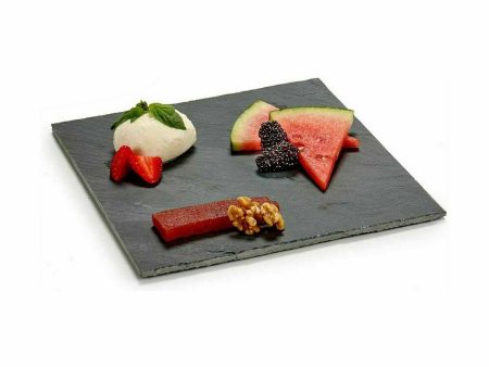 Snack tray Black Board 25 x 0,5 x 25 cm (12 Units) For Cheap