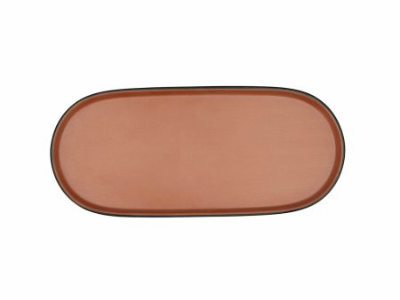 Snack tray Bidasoa Gio Brown Plastic 28 x 12 cm (12 Units) Online