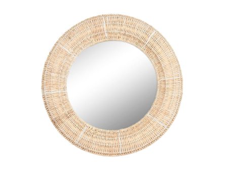 Wall mirror Home ESPRIT Natural Tropical 90 x 8 x 90 cm 88 x 8 x 88 cm Online Sale