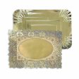 Snack tray Algon Golden Rectangular 23 x 29,5 x 1 cm (48 Units) For Discount