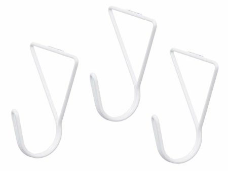 Hangers White Metal Triangular Set 3 Pieces (6 Units) Supply