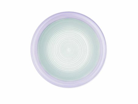 Deep Plate Quid Kaleido Green Purple Ceramic 21,5 cm (12 Units) Sale