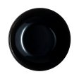 Deep Plate Luminarc Zelie Negro Black Glass Ø 20 cm (12 Units) Supply