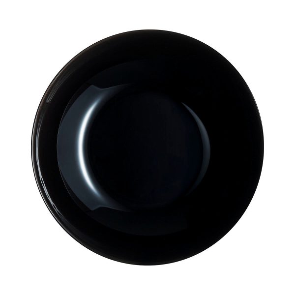 Deep Plate Luminarc Zelie Negro Black Glass Ø 20 cm (12 Units) Supply