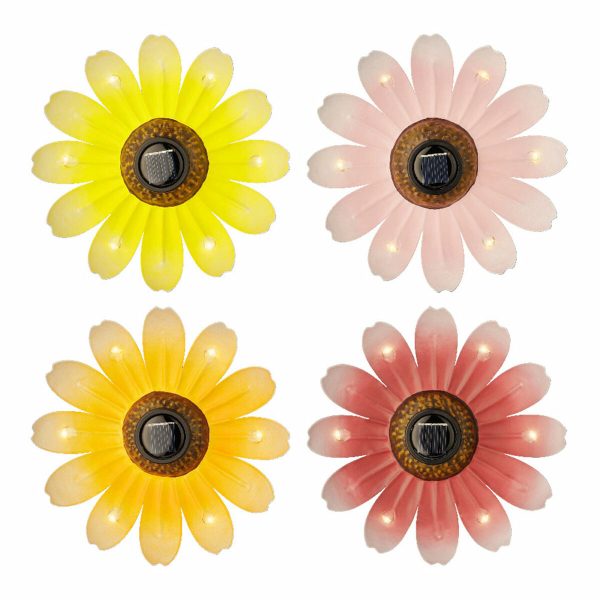 Solar light Lumineo Flower Ø 14 x 4 cm Multicolour Online Hot Sale