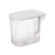 Fridge Organiser Grey Transparent Plastic 2,5 L 20,5 x 17 x 13 cm (24 Units) Fashion