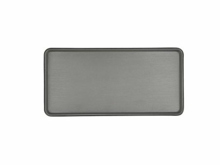 Snack tray Bidasoa Gio Black Plastic 24 x 11,5 cm (12 Units) For Discount