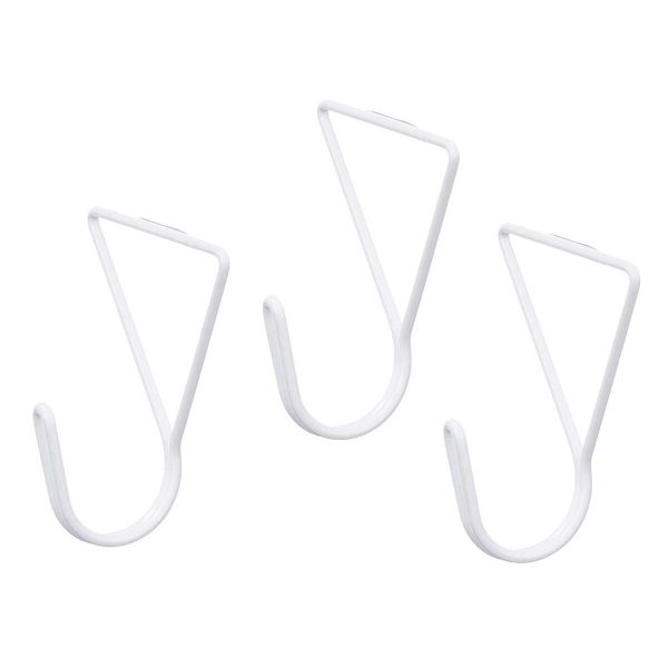 Hangers White Metal Triangular Set 3 Pieces (6 Units) Supply