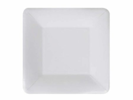 Plate set Algon Disposable White Cardboard Squared 18 cm (10 Units) Online