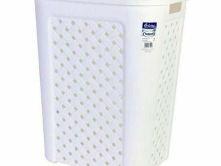 Laundry Basket Arianna Tontarelli 8105408_112 50 L White 44 x 35 x 55 cm (6 Units) Online Sale