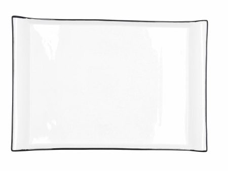 Snack tray Quid Gastro White Ceramic 36 x 25 cm (6 Units) Cheap