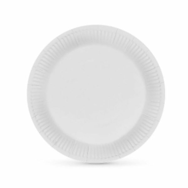 Plate set Algon Cardboard Disposable White (10 Units) Online Hot Sale