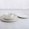 Deep Plate Bidasoa Fosil White Ceramic 21 x 21 x 4,7 cm (6 Units) Online Hot Sale