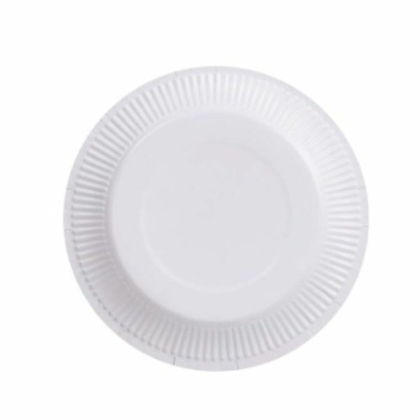 Plate set Algon Disposable White Cardboard 18 cm (10 Units) Online Hot Sale