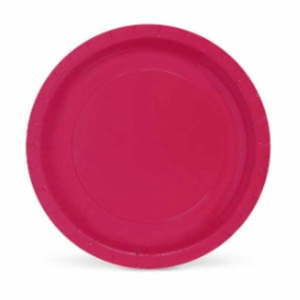 Plate set Algon Burgundy Disposable Cardboard 20 x 20 x 1,5 cm (36 Units) Cheap