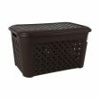 Laundry Basket Tontarelli Arianna With lid Black 48,3 L (6 Units) Cheap