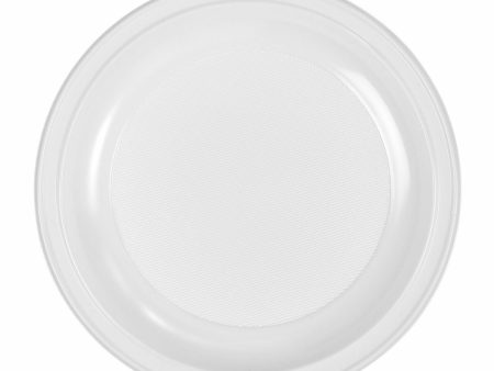 Set of reusable plates Algon Circular White Plastic 25 x 25 x 2,5 cm (6 Units) Online