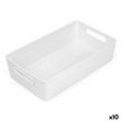 Multi-purpose basket Confortime White 38 x 22 x 9,5 cm (10 Units) For Discount