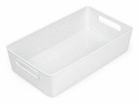 Multi-purpose basket Confortime White 38 x 22 x 9,5 cm (10 Units) For Discount