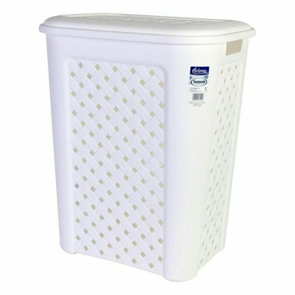 Laundry Basket Arianna Tontarelli 8105408_112 50 L White 44 x 35 x 55 cm (6 Units) Online Sale