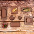 Snack tray Bidasoa Gio Brown Plastic 28 x 12 cm (12 Units) Online