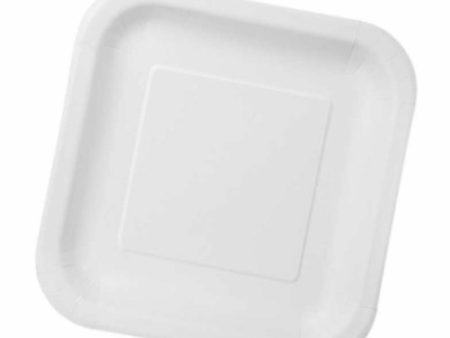 Plate set Algon Disposable White Cardboard 23 x 23 x 1,5 cm (10 Units) Fashion