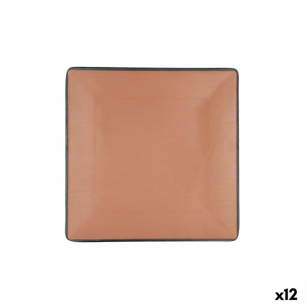 Flat plate Bidasoa Gio 21,5 x 21,5 cm Brown Plastic Sale