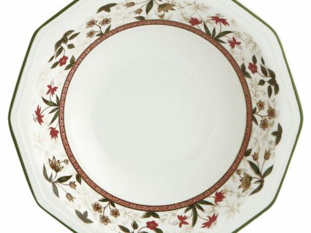 Deep Plate Queen´s By Churchill Assam Floral Ceramic China crockery Ø 20,5 cm (6 Units) For Cheap