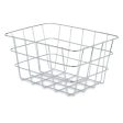 Multi-purpose basket Silver Metal 24 x 12,5 x 18,5 cm Rectangular (6 Units) Online