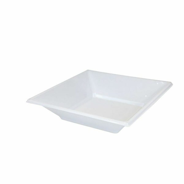 Set of reusable plates Algon White Plastic (24 Units) Sale