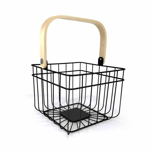 Multi-purpose basket Quttin Rustic 4 mm 28 x 26,5 x 22 cm (12 Units) For Cheap