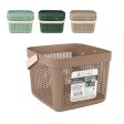 Multi-purpose basket Confortime Plastic 8 L 23,5 x 23,5 x 18,5 cm (24 Units) For Sale