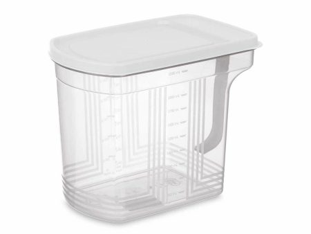 Fridge Organiser Grey Transparent Plastic 2,5 L 20,5 x 17 x 13 cm (24 Units) Fashion