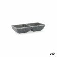 Snack tray Quid Lonja Grey Plastic 17 x 7 x 3 cm (12 Units) Fashion