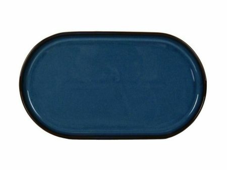 Snack tray La Mediterránea Chester Blue Oval 30,5 x 17,5 x 2,8 cm (8 Units) Cheap