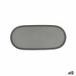 Snack tray Bidasoa Gio Grey Plastic 28 x 12 cm (12 Units) Fashion