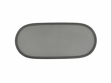 Snack tray Bidasoa Gio Grey Plastic 28 x 12 cm (12 Units) Fashion