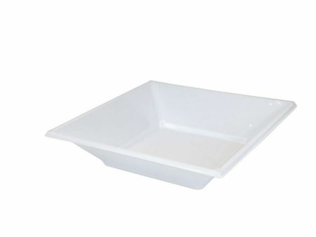 Set of reusable plates Algon White Plastic (24 Units) Sale