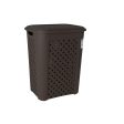 Laundry basket Tontarelli Arianna Wengue Plastic 43,5 x 33,5 x 55 cm (6 Units) Sale