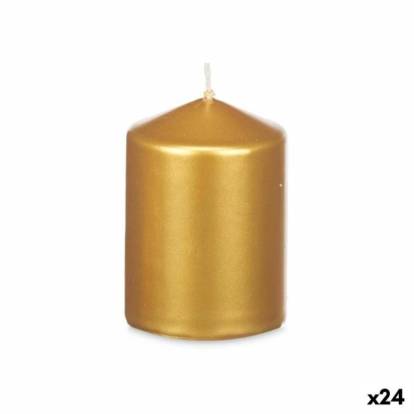 Candle Acorde 92534 Golden 7 x 10 x 7 cm (24 Units) Online Sale