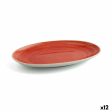 Snack tray Ariane Terra Red Ceramic Ø 26 cm (12 Units) Online Sale