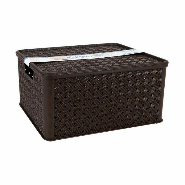 Storage Box with Lid Tontarelli Arianna 33,5 x 29,5 x 16,5 cm (4 Units) Sale