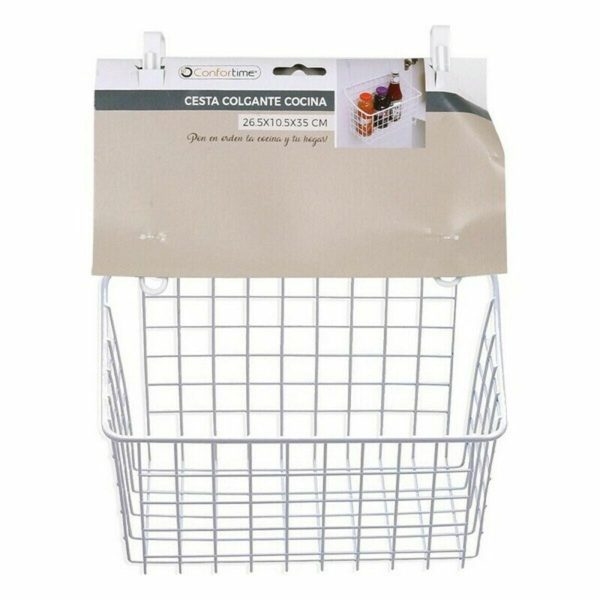 Multi-purpose basket Confortime Aluminium 7,5 x 12,5 x 24,5 cm (12 Units) For Sale