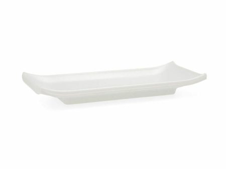 Tray Quid Select White Plastic 22,4 x 9,5 x 3 cm Sushi (12 Units) Cheap