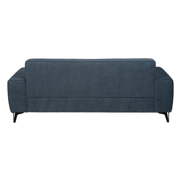 3-Seater Sofa Blue Wood 220 x 87 x 85 cm Sale