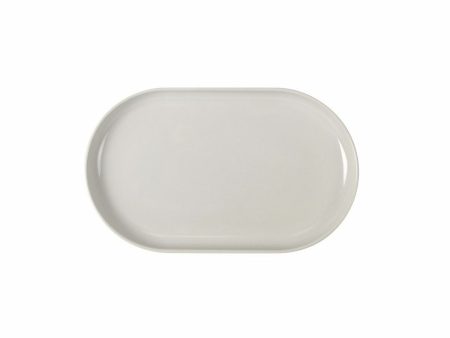 Snack tray La Mediterránea Ivory Oval 25 x 15 x 2,2 cm (18 Units) Online Hot Sale