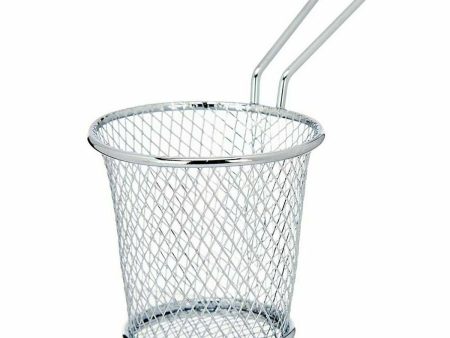 Basket for Presenting Aperitifs Silver Metal 15,5 x 12 x 8 cm (12 Units) For Sale