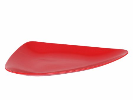 Snack tray Ceramic Red 41 x 24 x 5 cm (6 Units) Supply