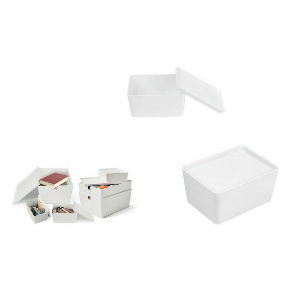 Stackable Organising Box Confortime With lid 17,5 x 13 x 8,5 cm (12 Units) Sale