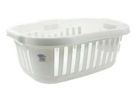 Laundry basket Tontarelli Hipster White 50 L 66 x 44 x 25 cm (6 Units) Cheap